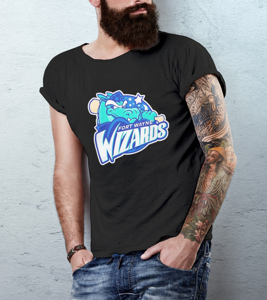 Fort Wayne Wizards Crocodile Logo Minor League Baseball Team T-Shirt