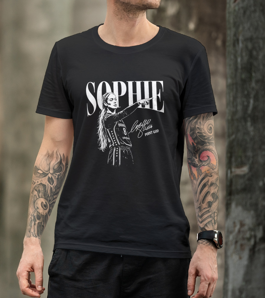 Sophie Cunningham Indiana Fever WNBA Point God Number 8 Signature SOPHIE Indiana T-Shirt