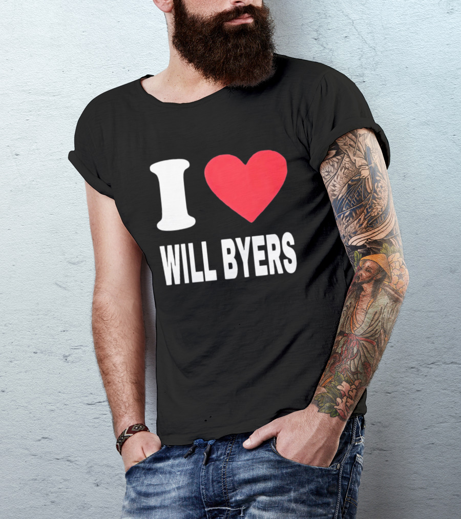 I Love Will Byers Heart Fan Appreciation T-Shirt