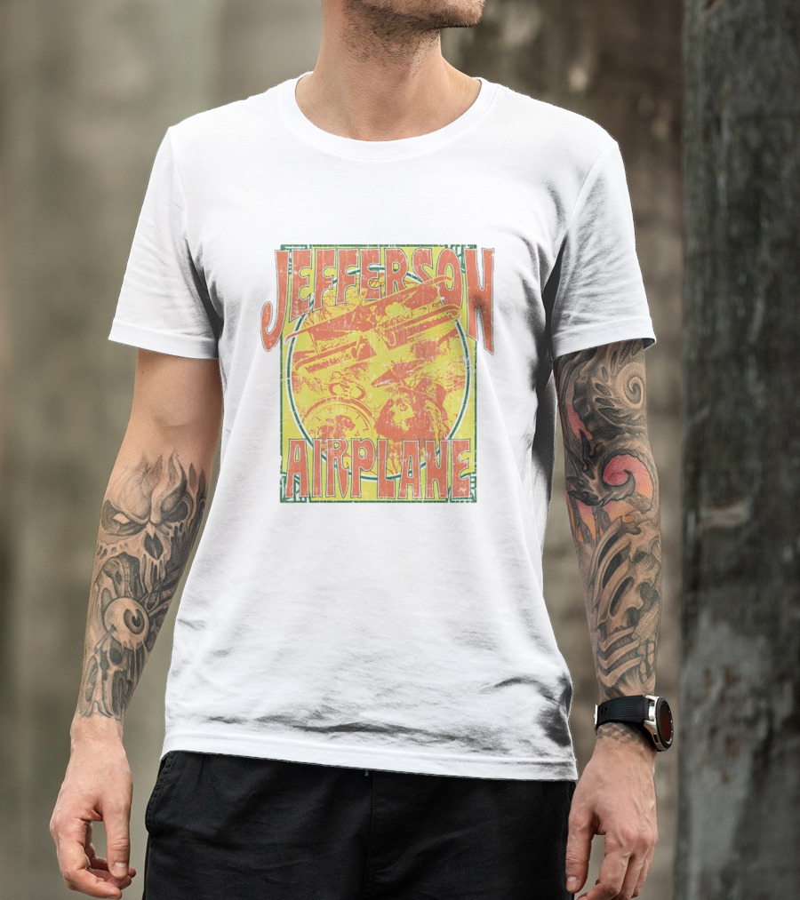 Jefferson Airplane Distressed Vintage Band Art Psychedelic 60s T-Shirt