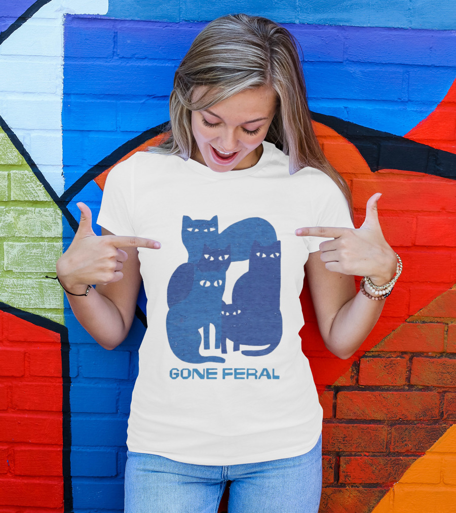 Gone Feral Cats Group T-Shirt