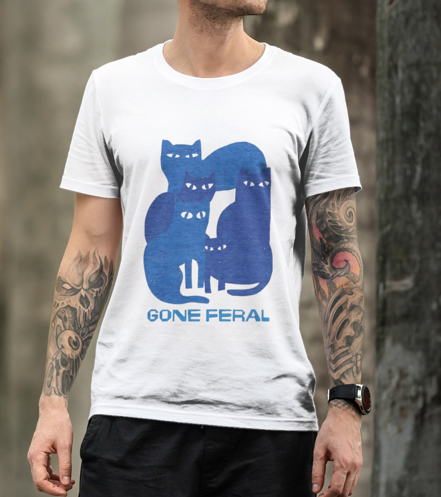 Gone Feral Cats Group T-Shirt