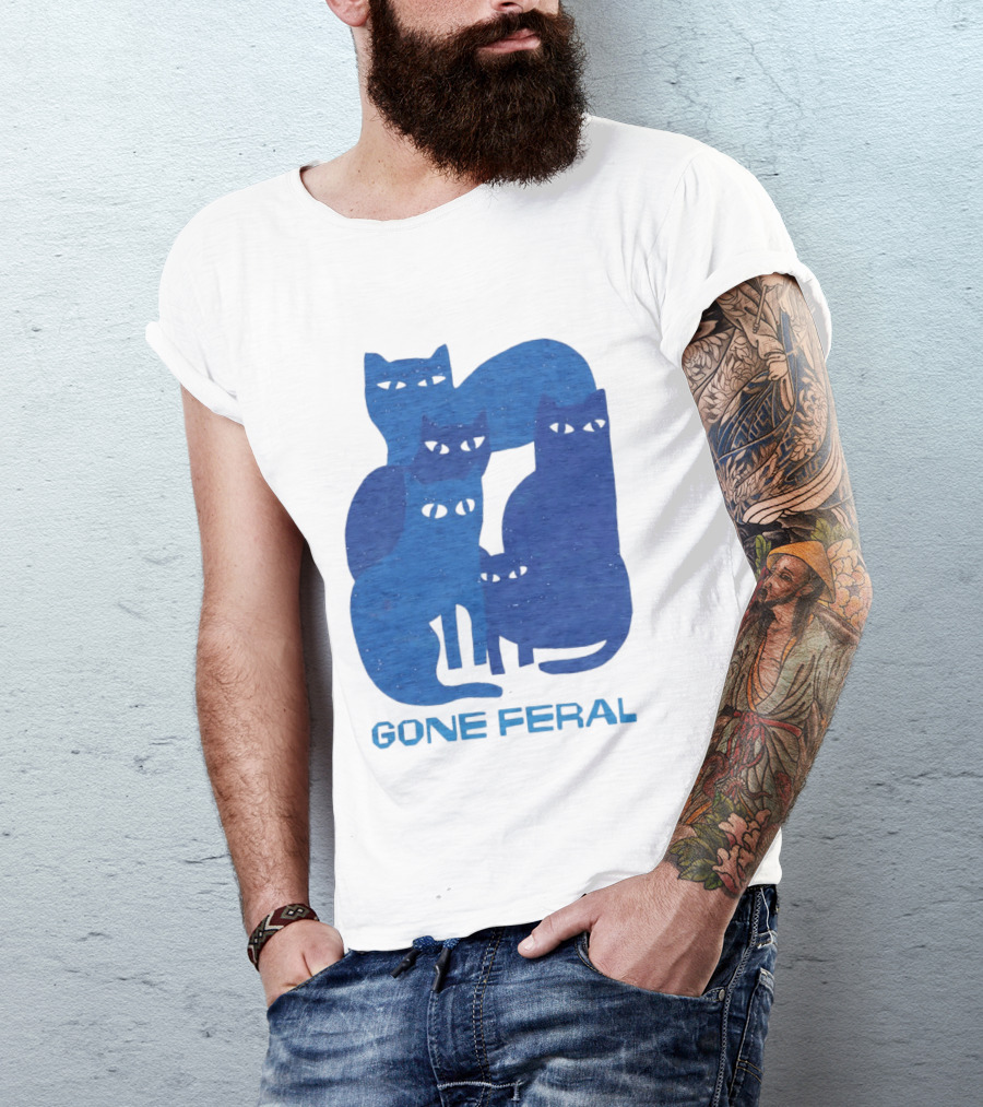 Gone Feral Cats Group T-Shirt