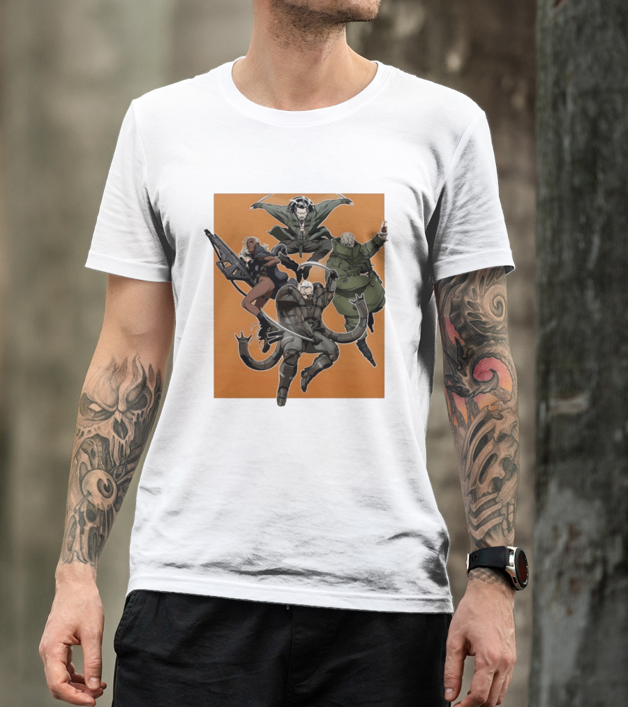Metal Solid Hideo Kojima Characters T-Shirt