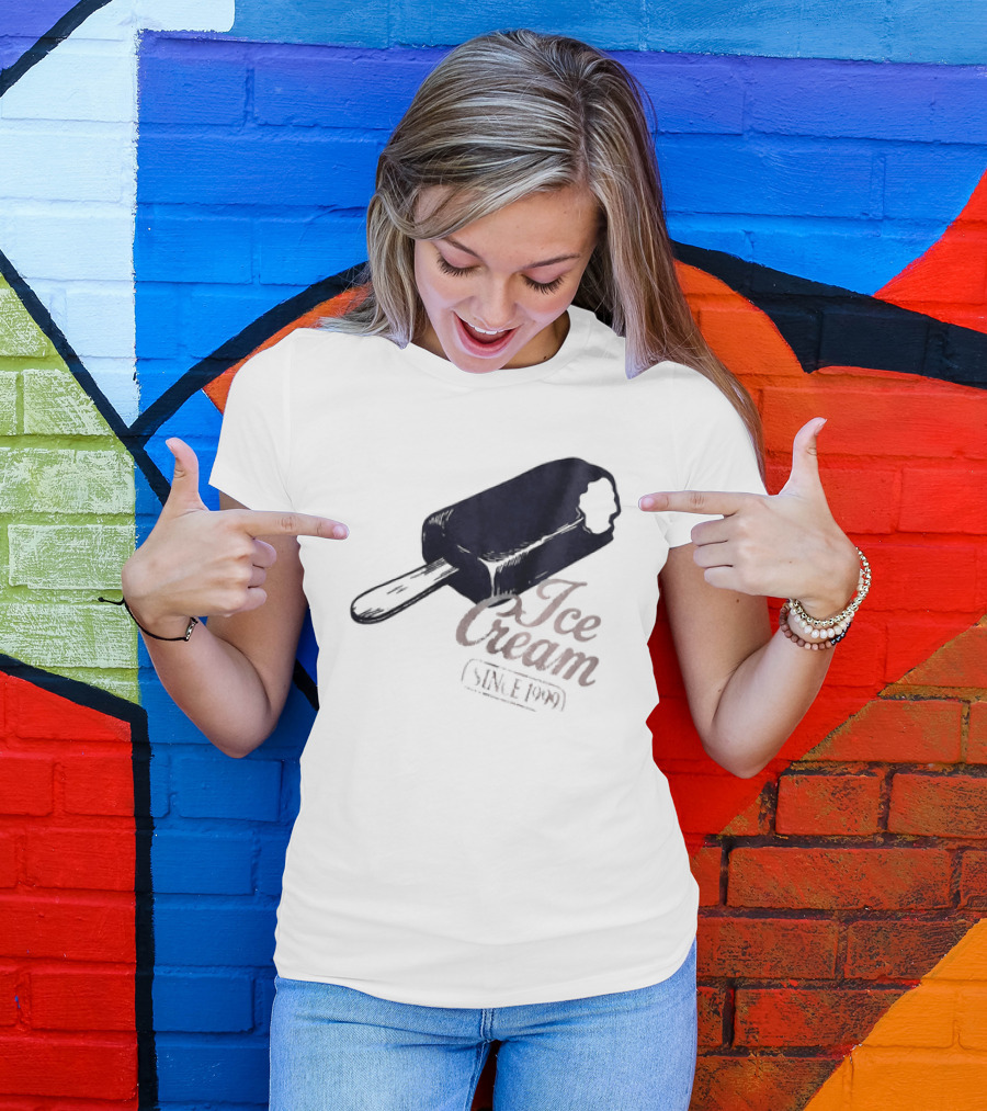 Ice Cream Popsicle Since 1999 Retro Dessert Delight T-Shirt