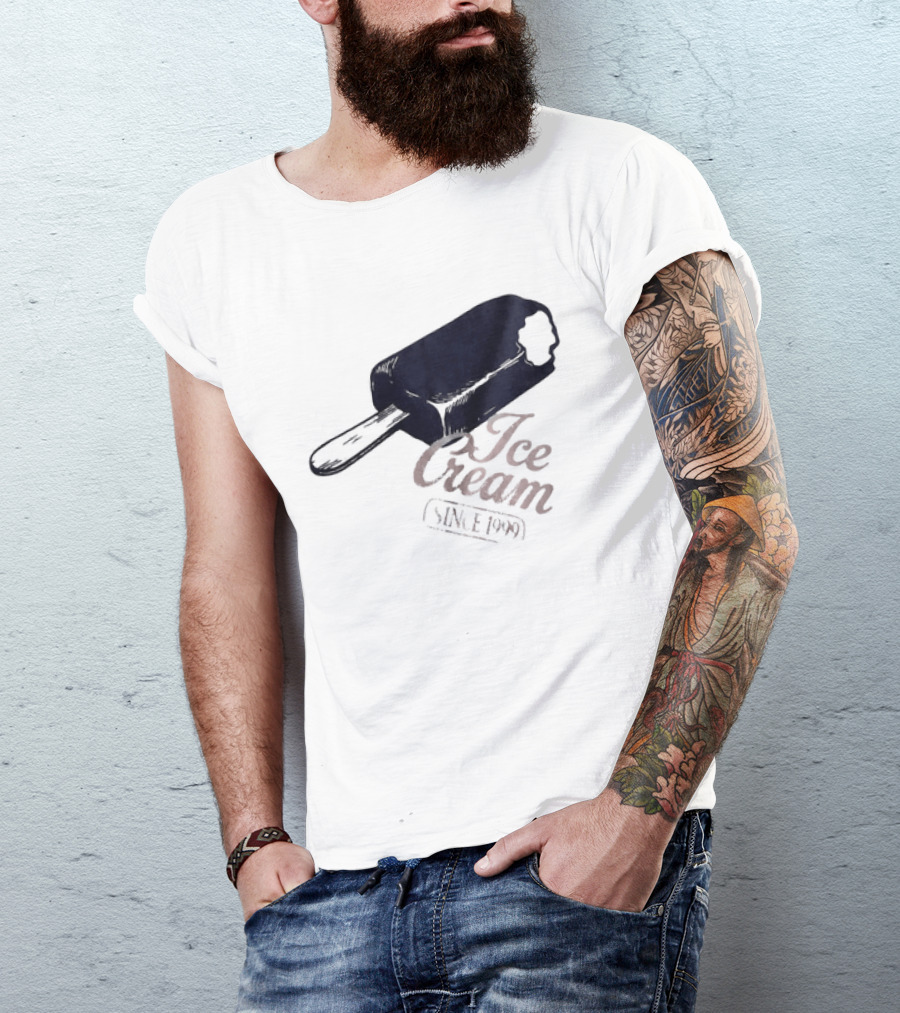 Ice Cream Popsicle Since 1999 Retro Dessert Delight T-Shirt