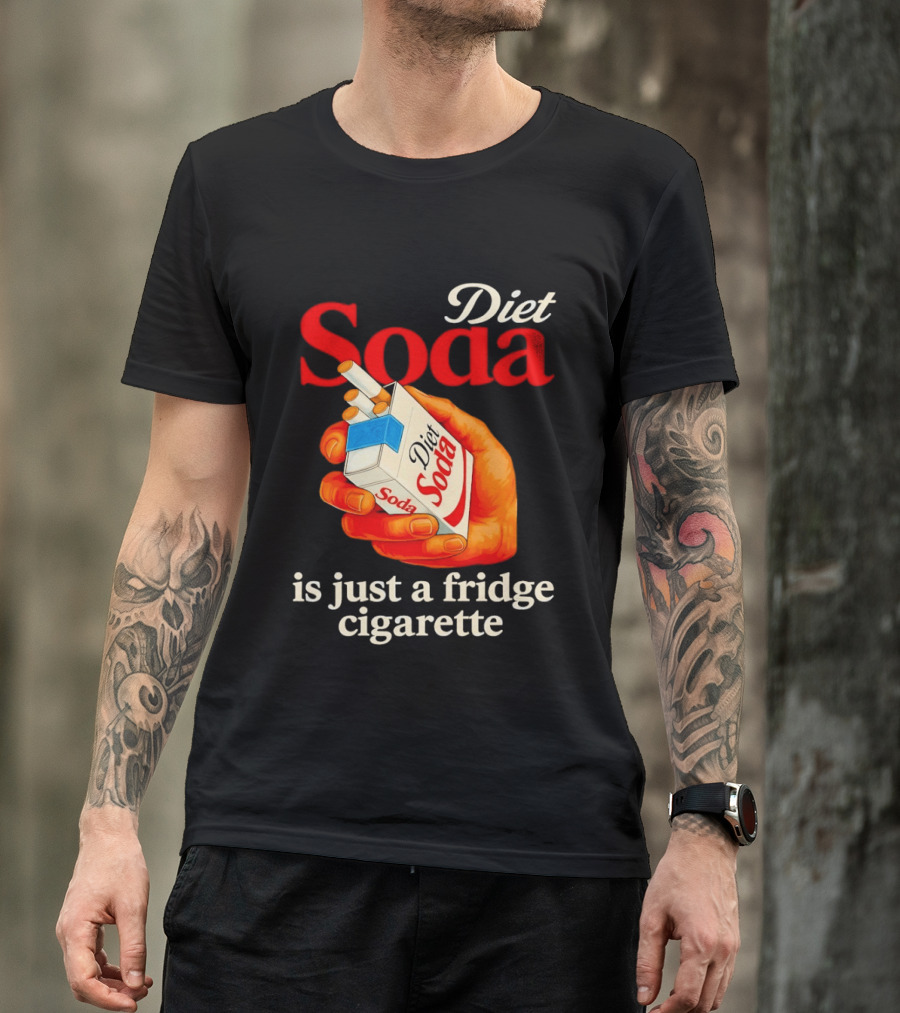 Diet Soda Is Just A Fridge Cigarette Hand Pack T-Shirt