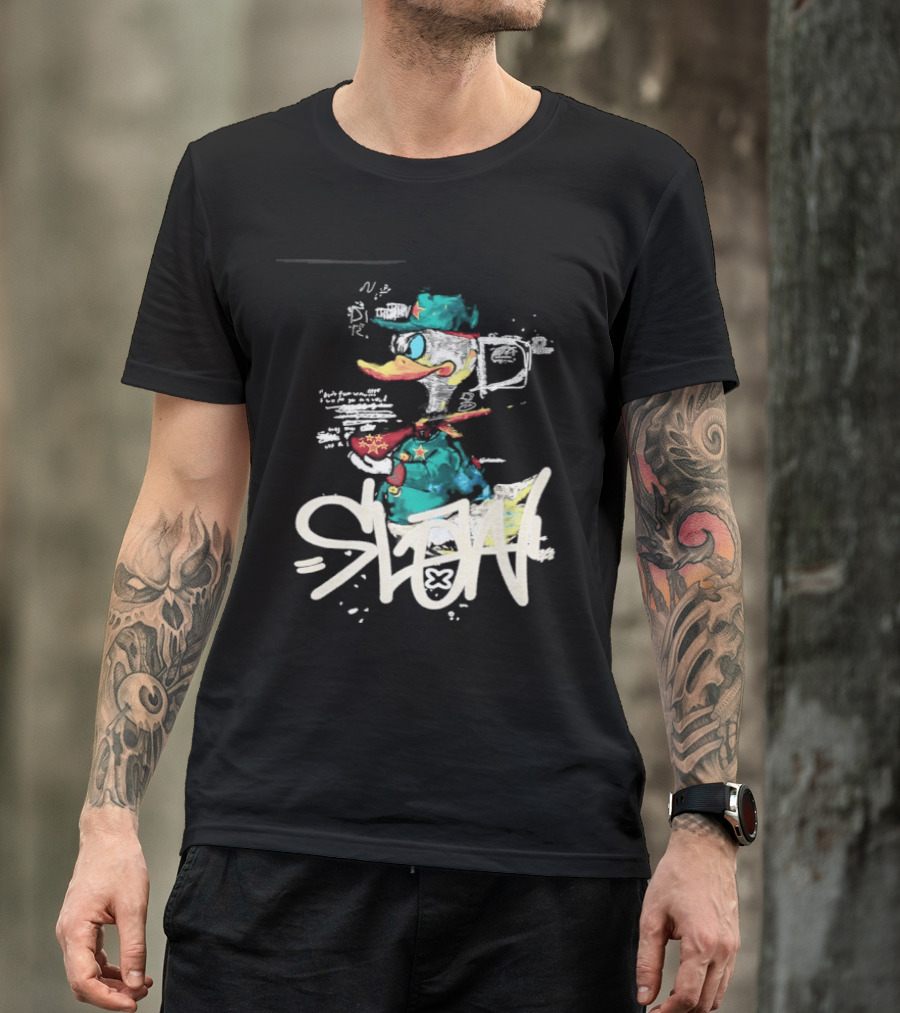 Donald Duck Soldier Streetwear DR D2 Fashion T-Shirt