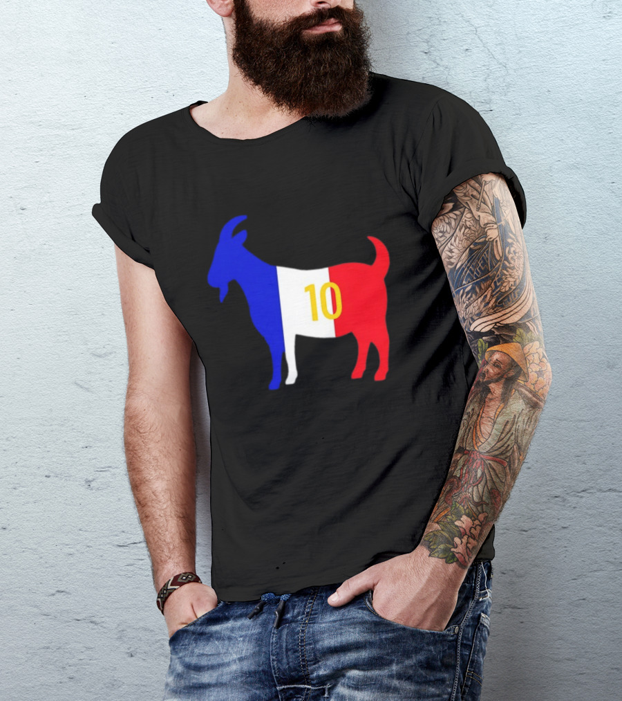 France Goat 10 Kylian Mbappe French Football Soccer Legend T-Shirt