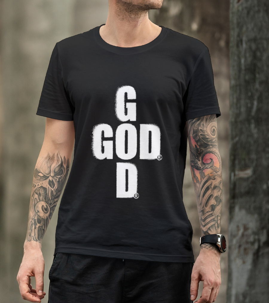 GOD Cross Christian Faith Minimalist Religious T-Shirt