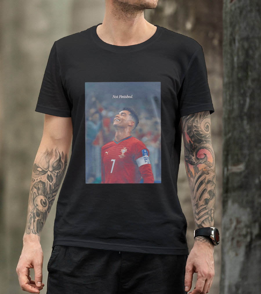 Cristiano Ronaldo Not Finished Portugal National Team Legendary Comeback Red Jersey Iconic Number 7 T-Shirt