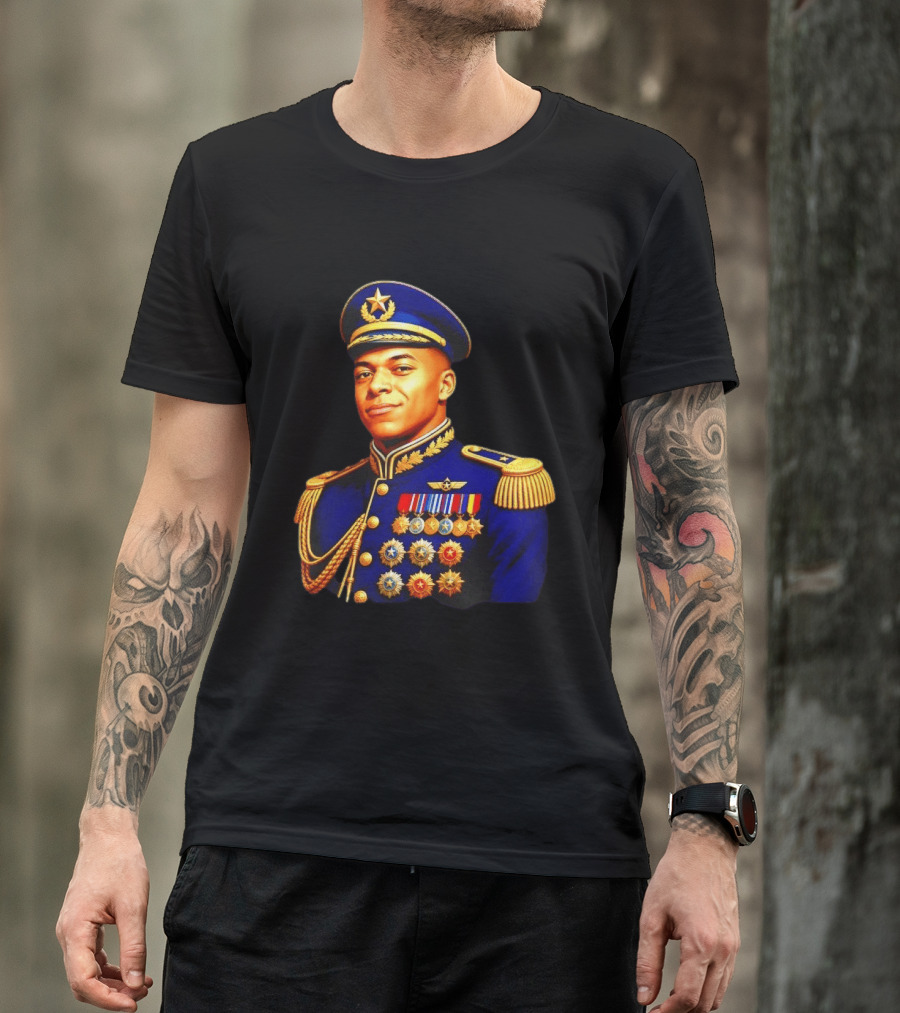 Kylian Mbappe Dictator Paris Saint Germain Military Uniform T-Shirt