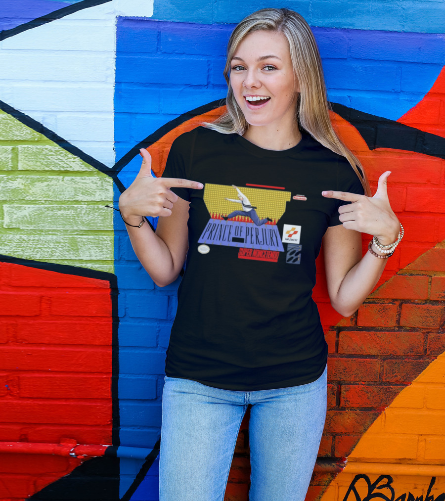 Prince Of Perjury Super Noncetendo Entertainment System Nosweat T-Shirt