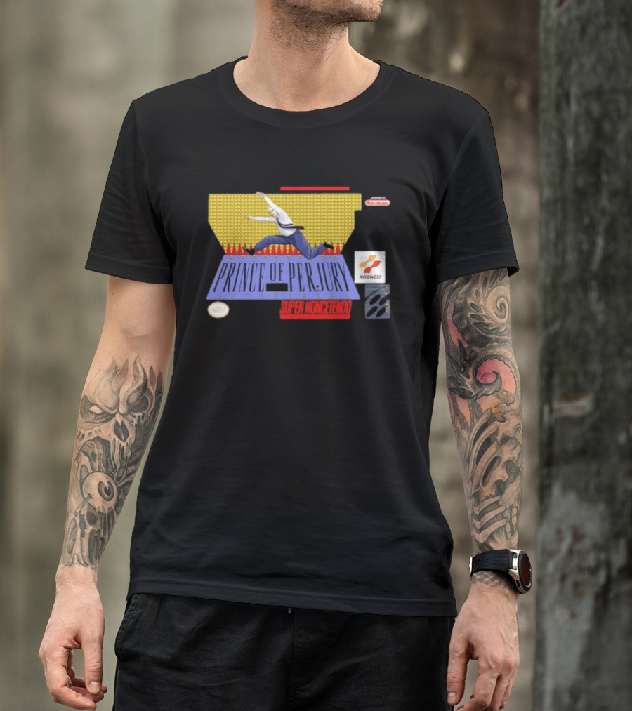 Prince Of Perjury Super Noncetendo Entertainment System Nosweat T-Shirt