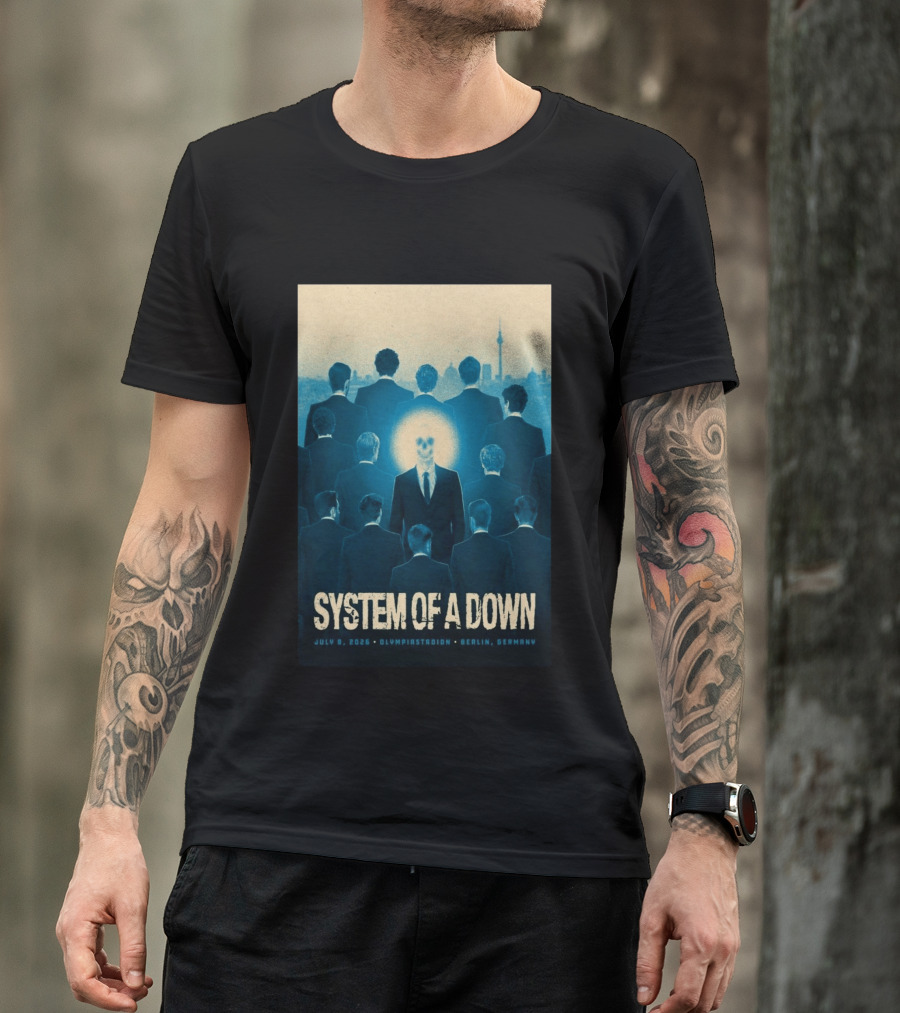 System Of A Down July 8 2026 Olympiastadion Berlin Germany T-Shirt