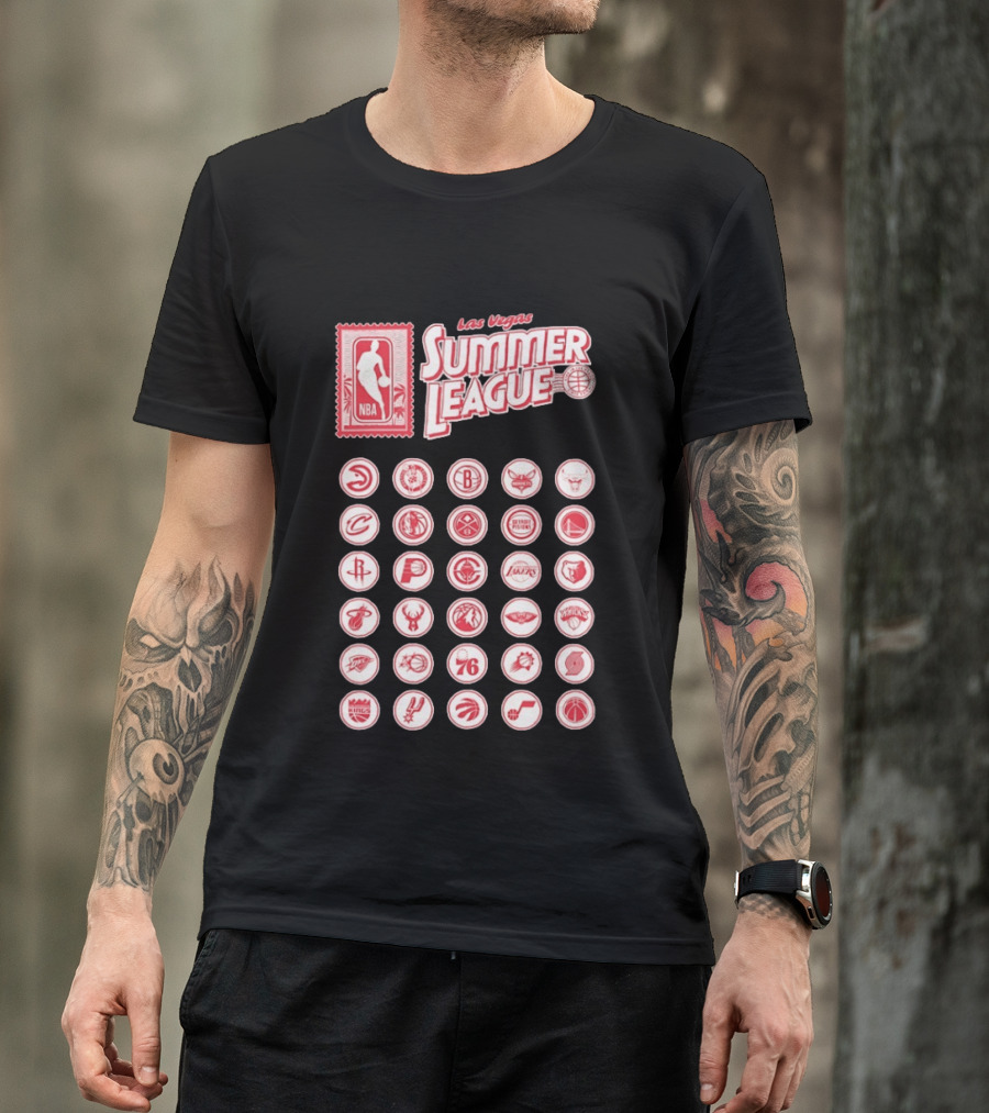 Las Vegas Summer League NBA Team Logos Collection T-Shirt