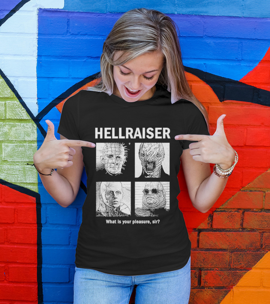 Hellraiser What Is Your Pleasure Sir Iconic Characters Montage T-Shirt