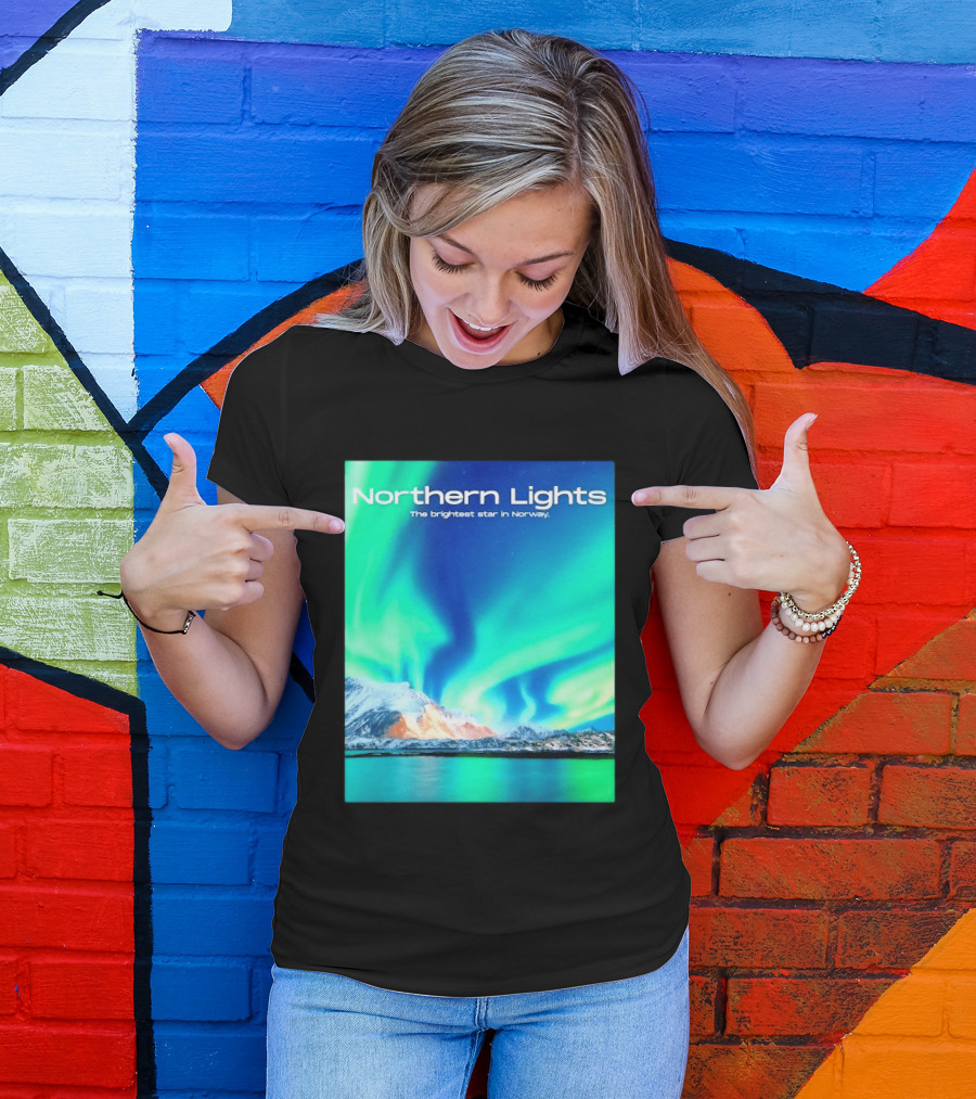 Northern Lights The Brightest Star In Norway T-Shirt