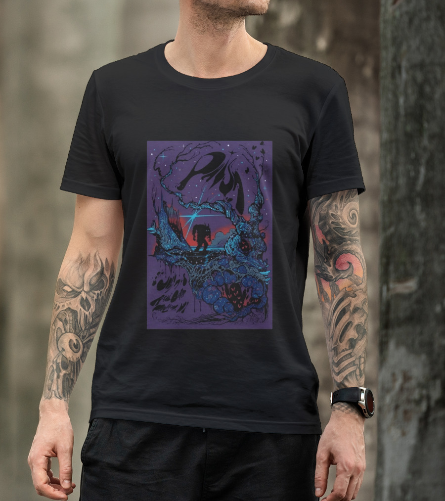 Phish Kohl Center Madison WI July 7 8 2026 Psychedelic Art With Celestial And Abstract Landscape T-Shirt
