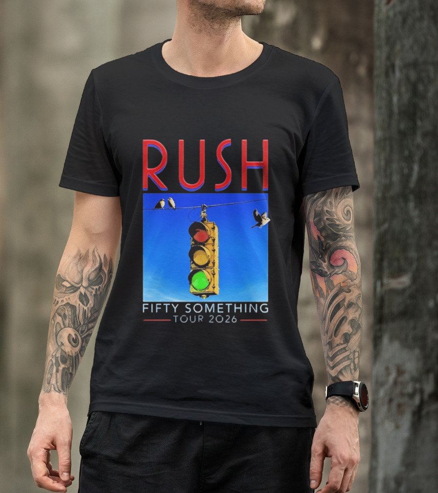 Rush Fifty Something Tour 2026 Traffic Light T-Shirt