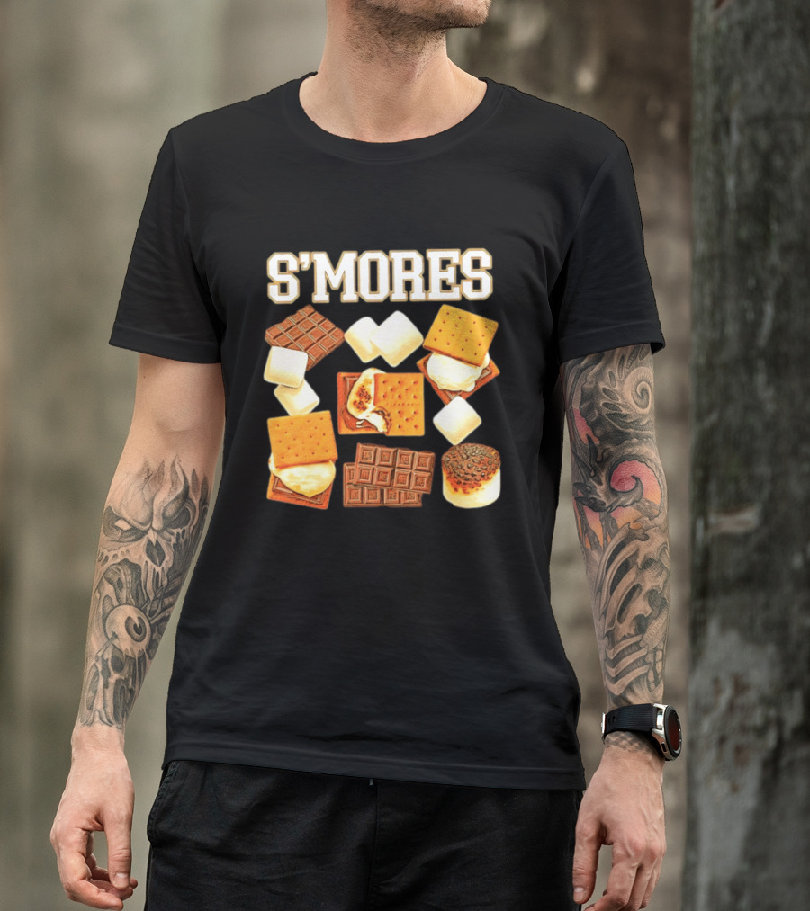 S'mores Marshmallow Chocolate Graham Cracker Delight T-Shirt