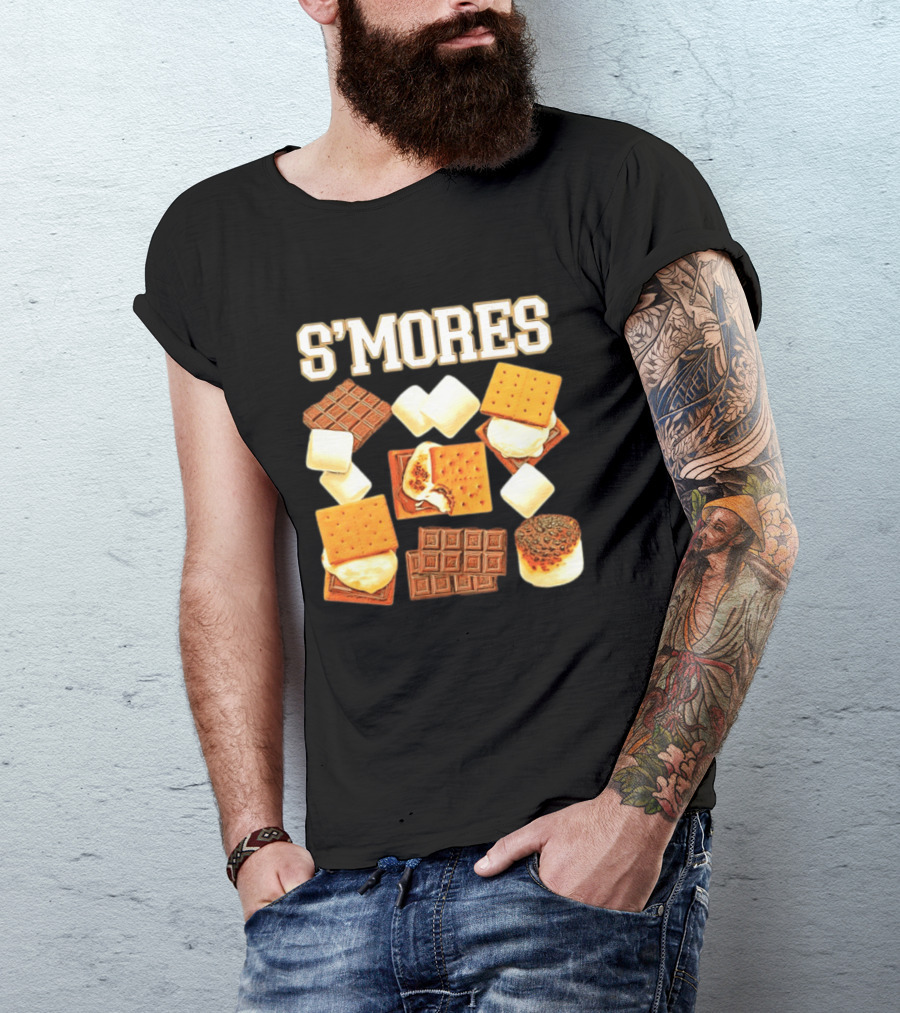 S'mores Marshmallow Chocolate Graham Cracker Delight T-Shirt