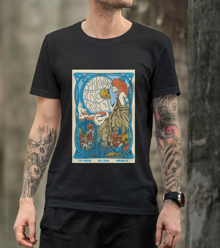 Marcus King Band Fox Theatre Oakland CA July 7 2026 Vintage Psychedelic T-Shirt