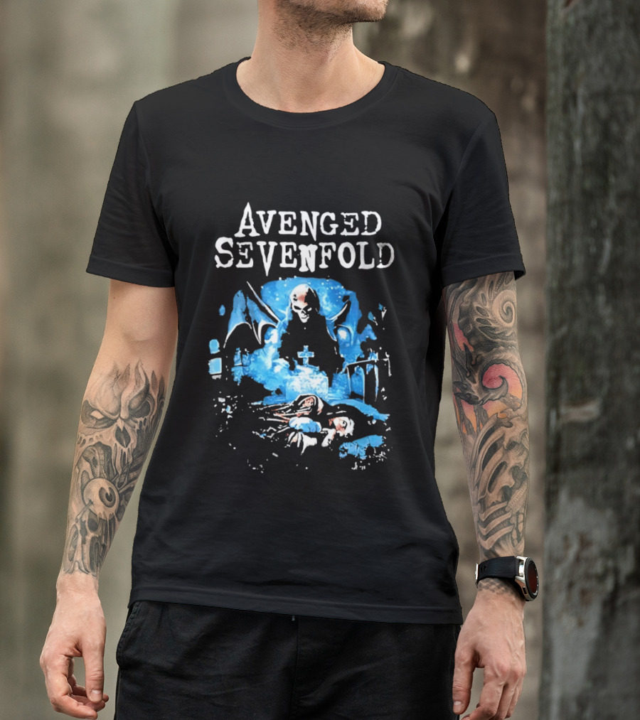 Avenged Sevenfold Grim Reaper Grave Heavy Metal T-Shirt