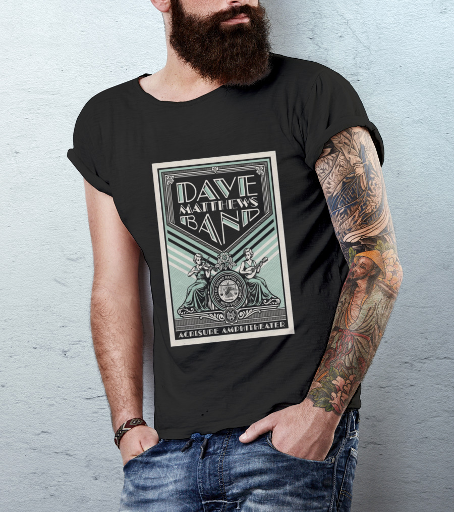 Dave Matthews Band Grand Rapids Event On Jul 8 2026 T-Shirt