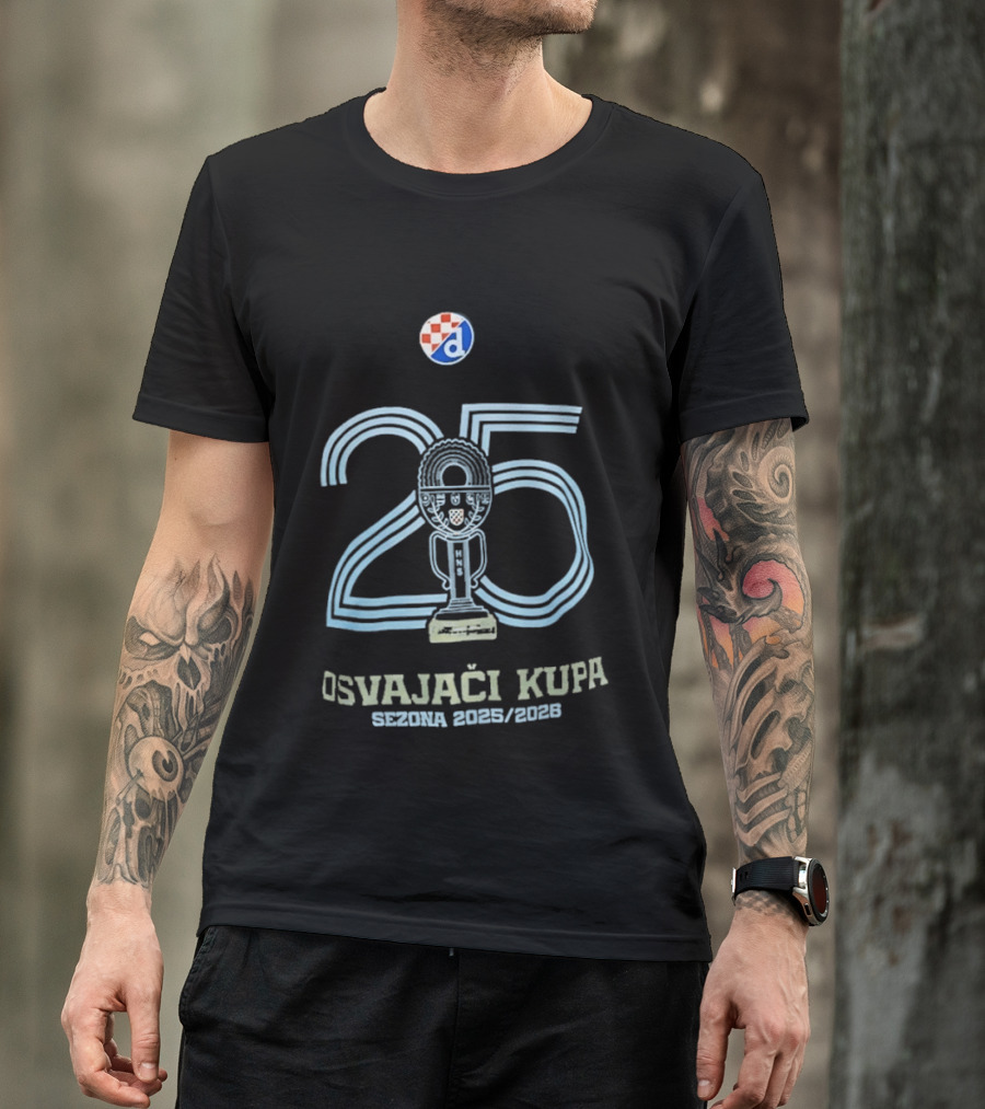 Dinamo Zagreb Croatian Cup Winners 2025 2026 Season T-Shirt