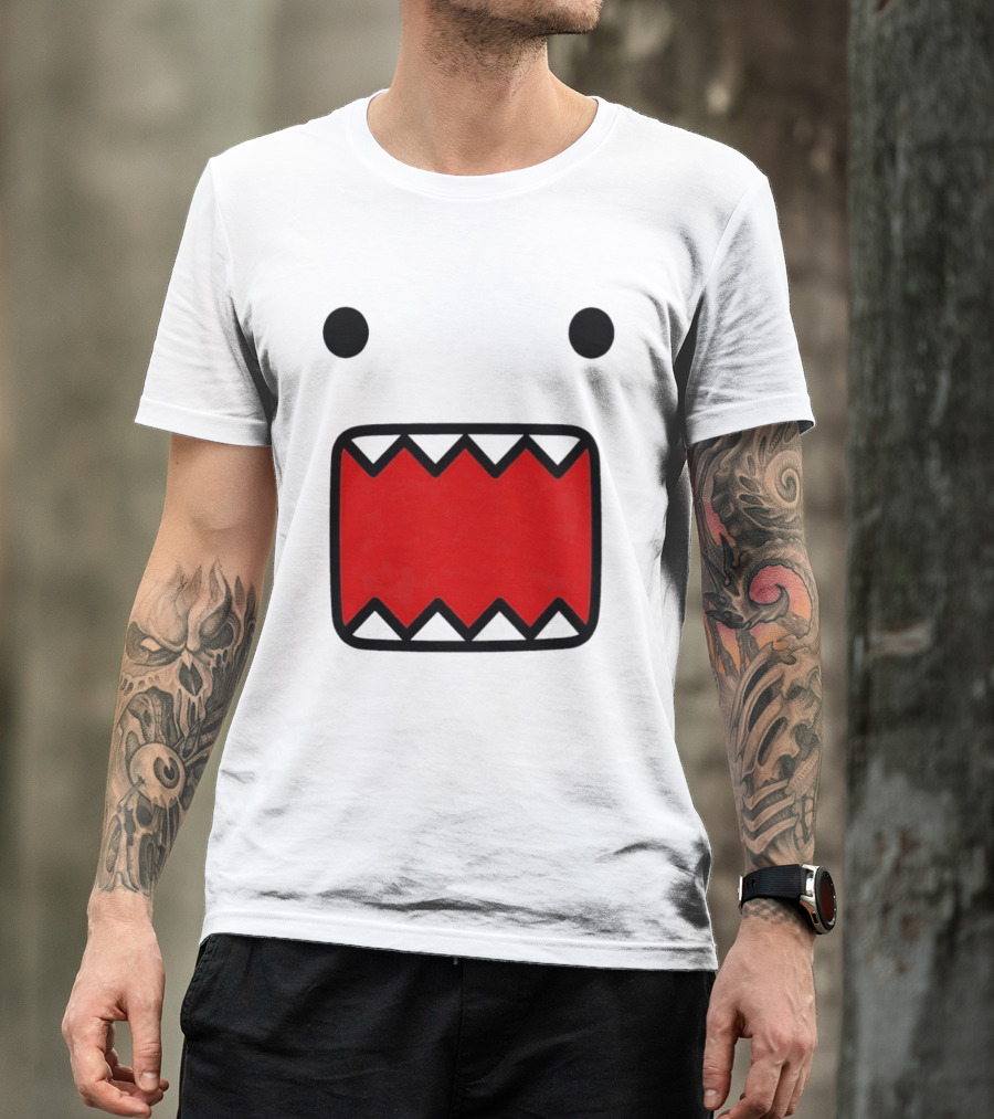 Domo Kun Face Expression With Red Teeth T-Shirt