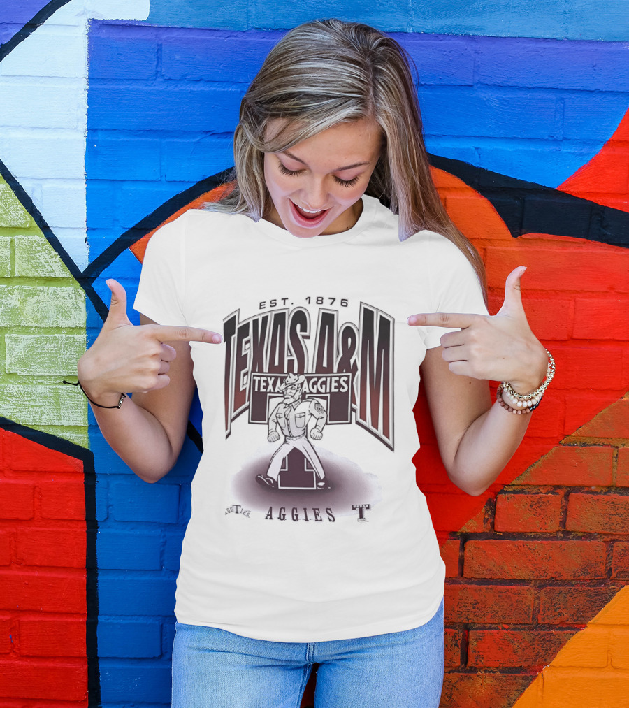 Texas A&M Aggies Est 1876 College Station Traditions Aggieland Football Texas T T-Shirt