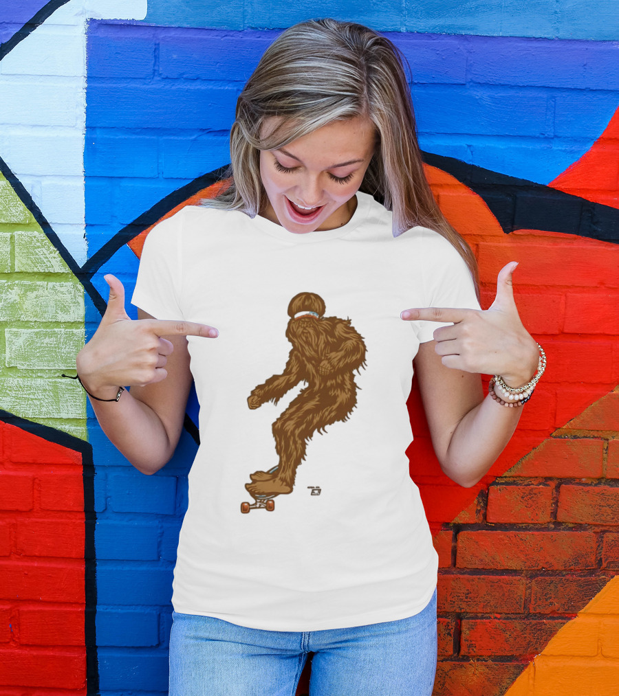 Ames Bros Skater Bigfoot Sasquatch Skateboard Legend T-Shirt