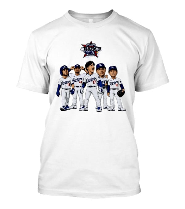 Los Angeles Dodgers All Star Game Shohei Ohtani Freddie Freeman Max Muncy Andy Pages Yoshinobu Yamamoto T-Shirt