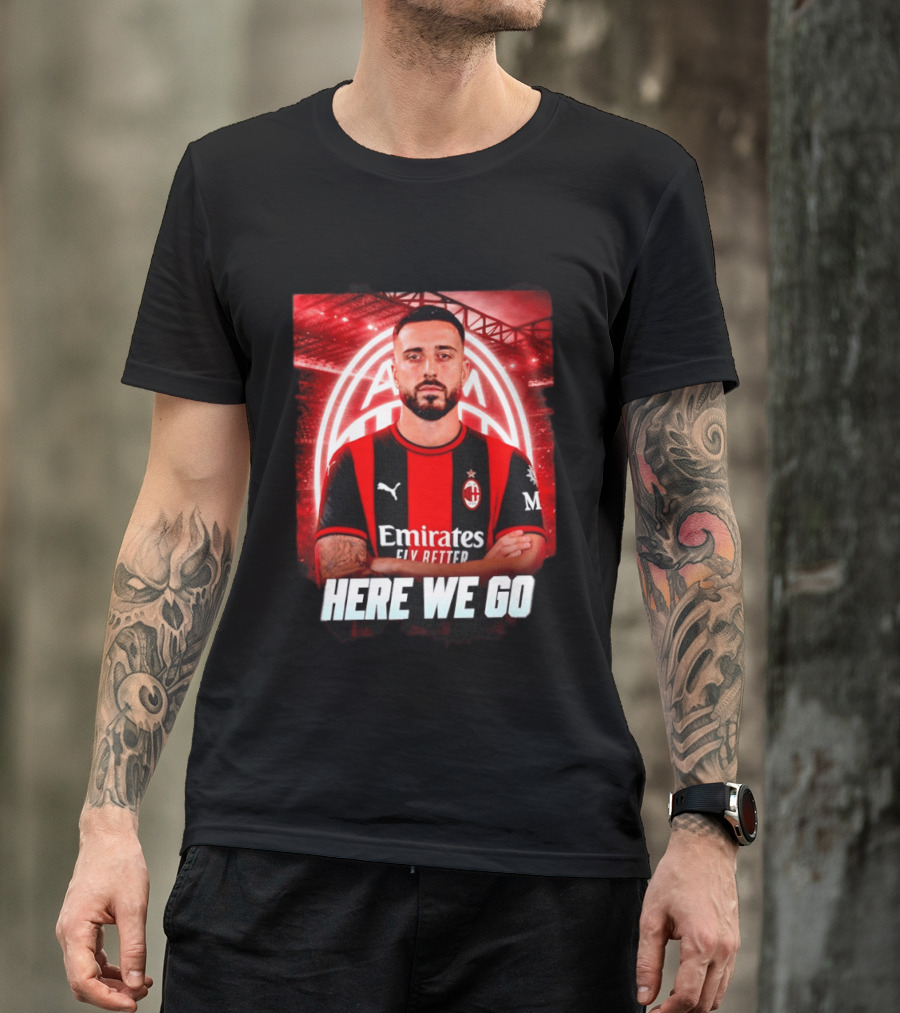 AC Milan Sign Mario Gila From Lazio Here We Go Soccer Transfer News T-Shirt