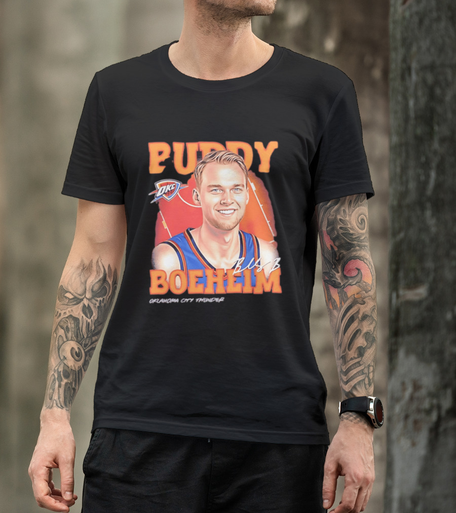 Buddy Boeheim Oklahoma City Thunder OKC Basketball BCS B Airbrush T-Shirt