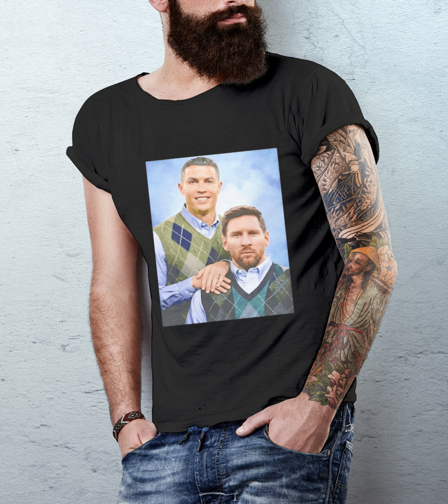 Cristiano Ronaldo Lionel Messi Step Brothers Meme T-Shirt