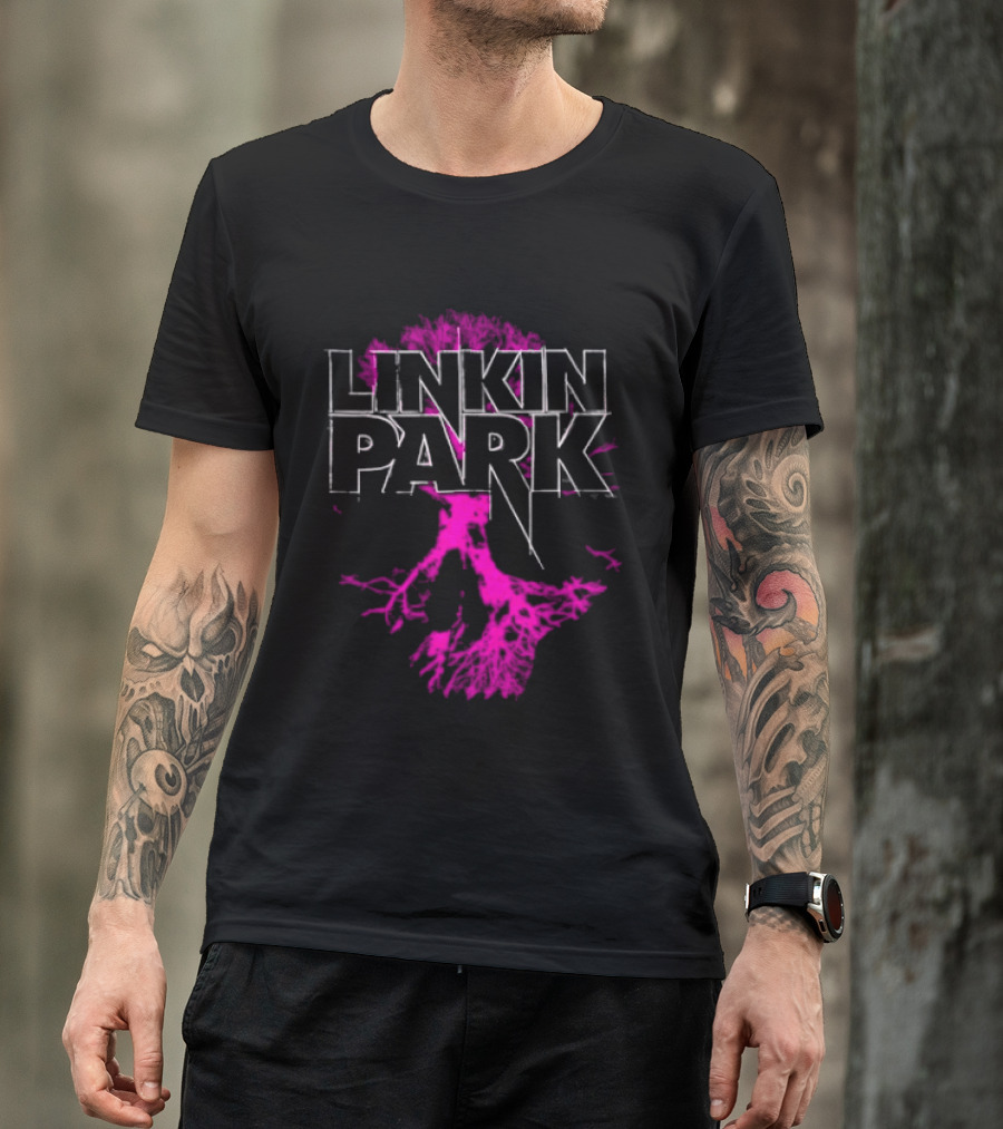Linkin Park Tree Design Alternative Metal Band Merch T-Shirt