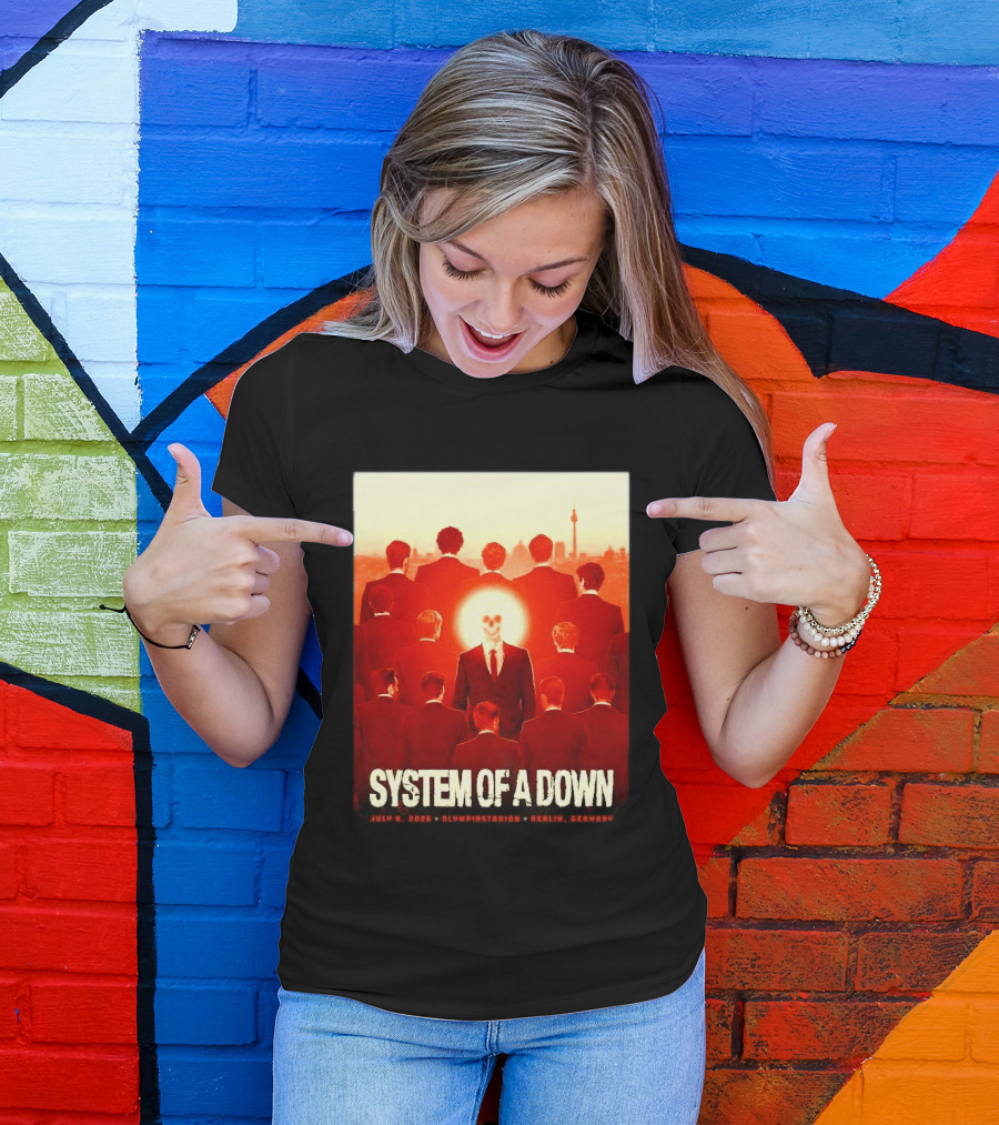 System Of A Down July 8 2026 Olympiastadion Berlin Germany Ghost Rider T-Shirt