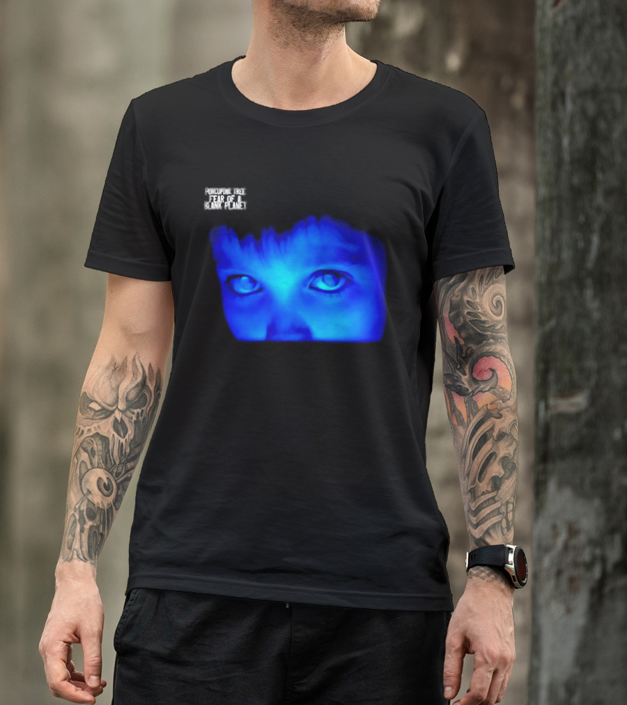 Porcupine Tree Fear Of A Blank Planet 2007 Rock Album Cover Blue Face T-Shirt