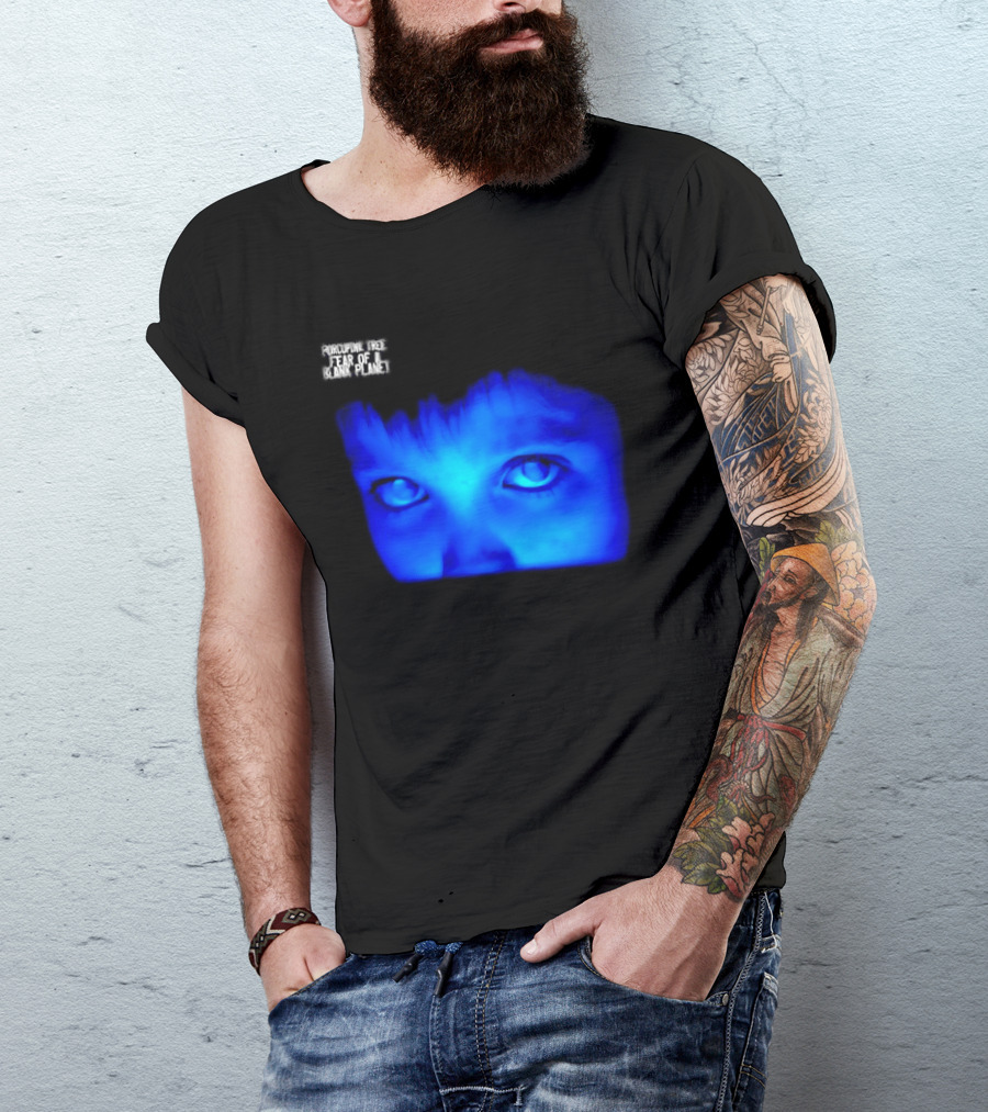Porcupine Tree Fear Of A Blank Planet 2007 Rock Album Cover Blue Face T-Shirt