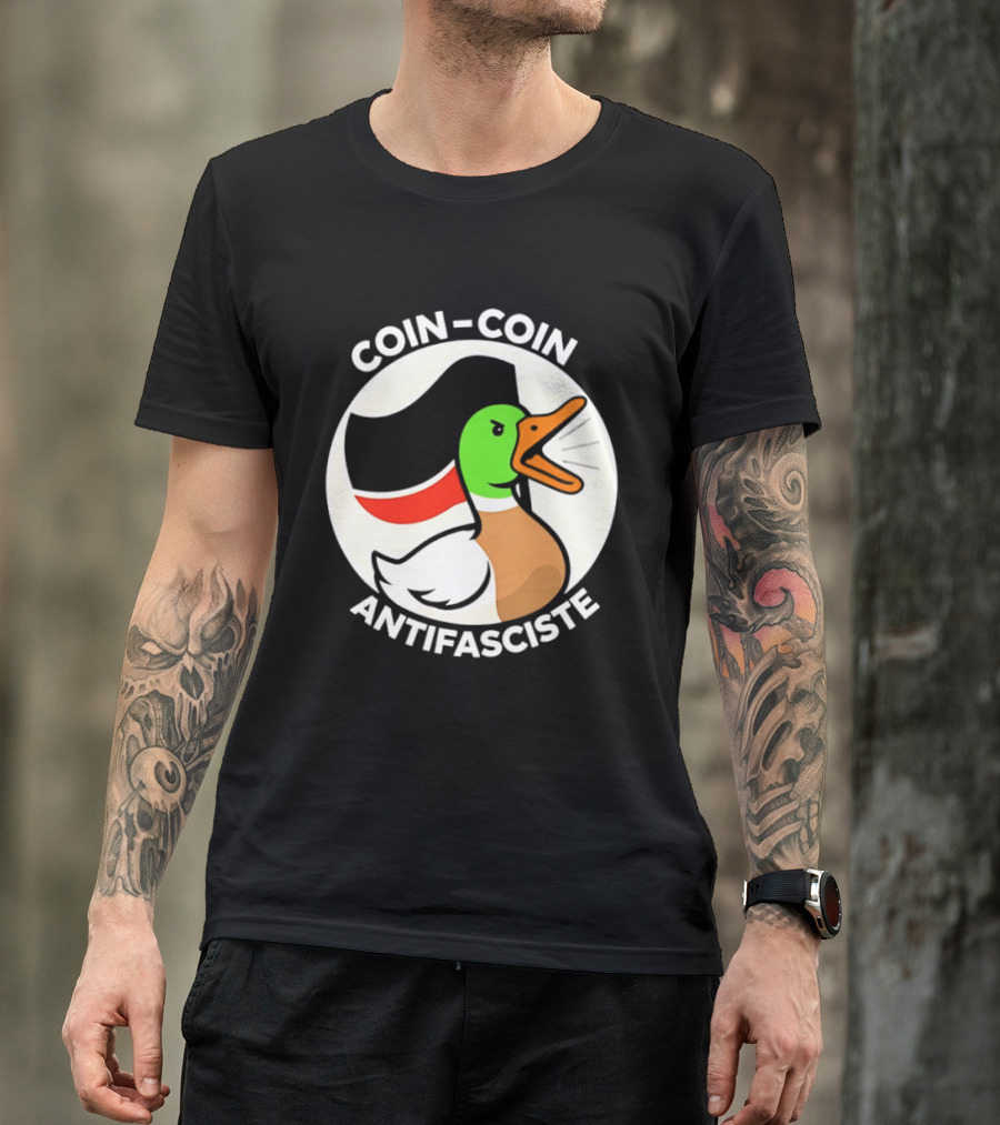 Coin Coin Antifasciste Duck Antifa Protest T-Shirt