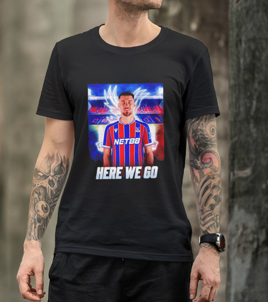 Oscar Mingueza NET88 Crystal Palace Here We Go T-Shirt