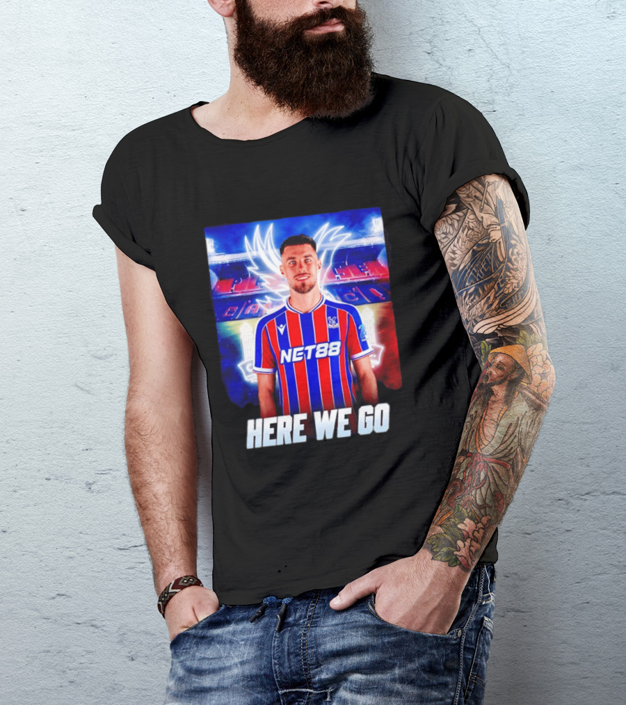 Oscar Mingueza NET88 Crystal Palace Here We Go T-Shirt