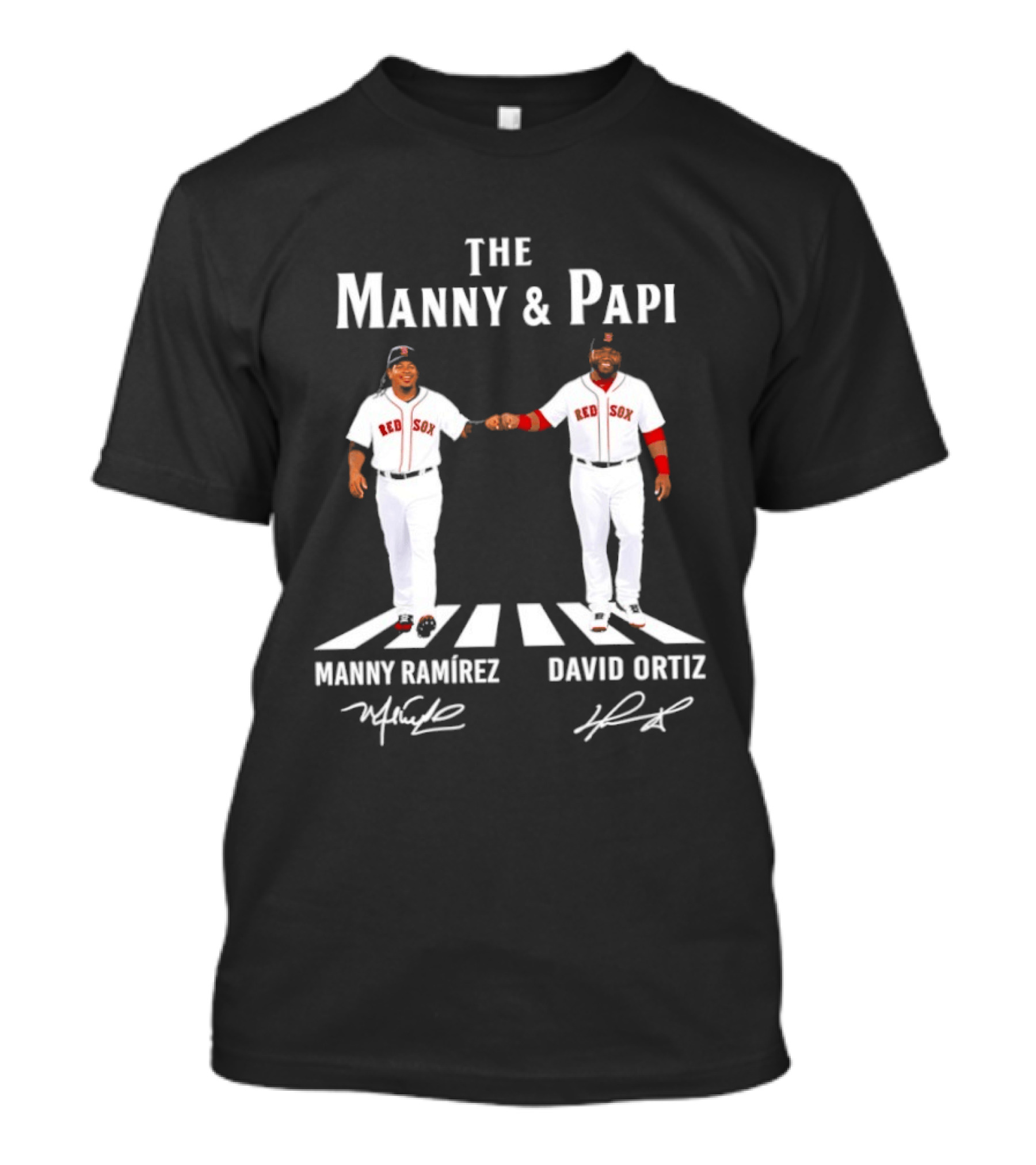 The Manny And Papi Manny Ramirez David Ortiz Red Sox Abbey Road Signatures T-Shirt