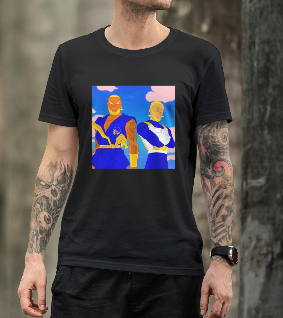 LeBron James Stephen Curry Golden State Warriors Anime Dragon Ball T-Shirt