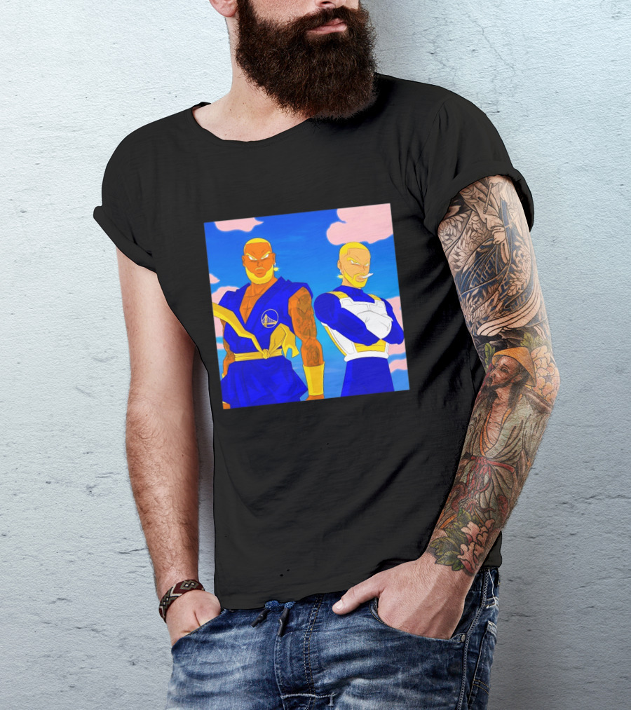 LeBron James Stephen Curry Golden State Warriors Anime Dragon Ball T-Shirt