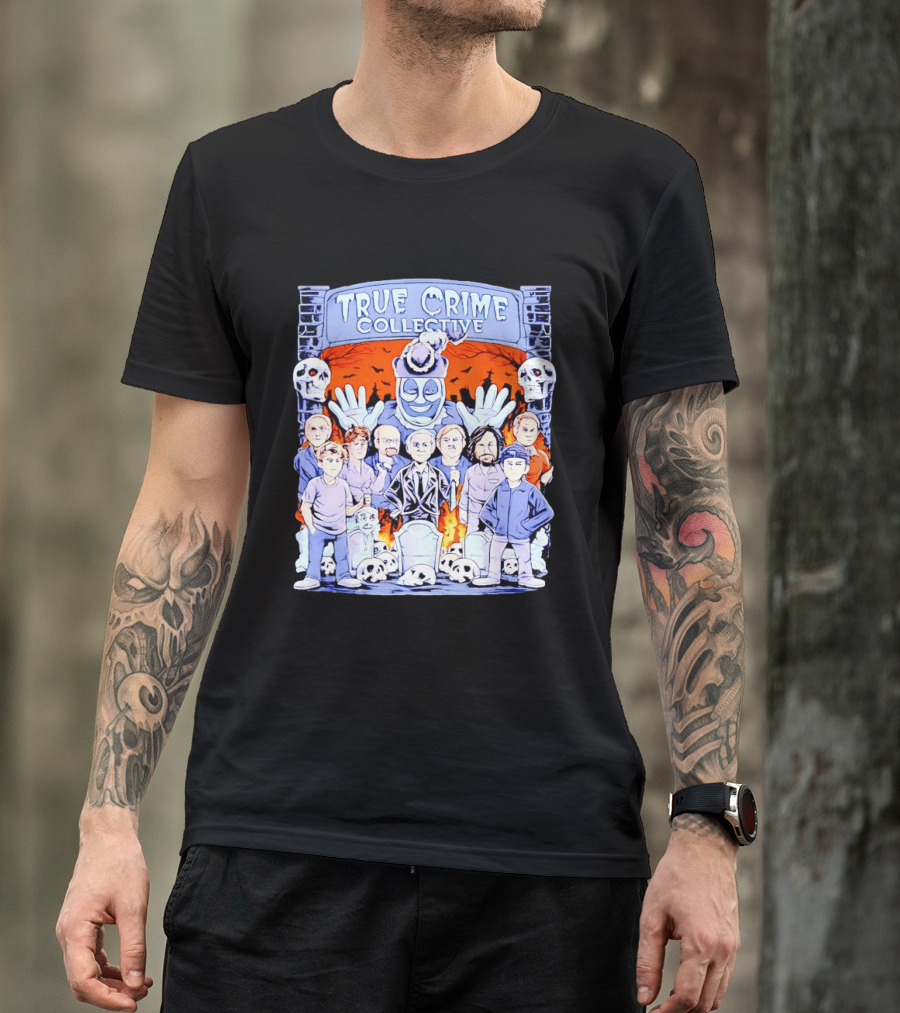 True Crime Collective Serial Killer Collage T-Shirt