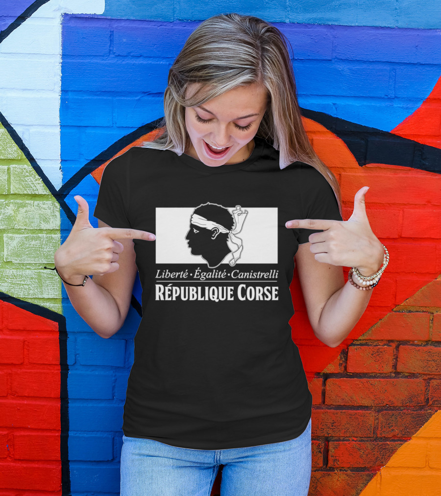 République Corse Liberté Égalité Canistrelli Banner T-Shirt