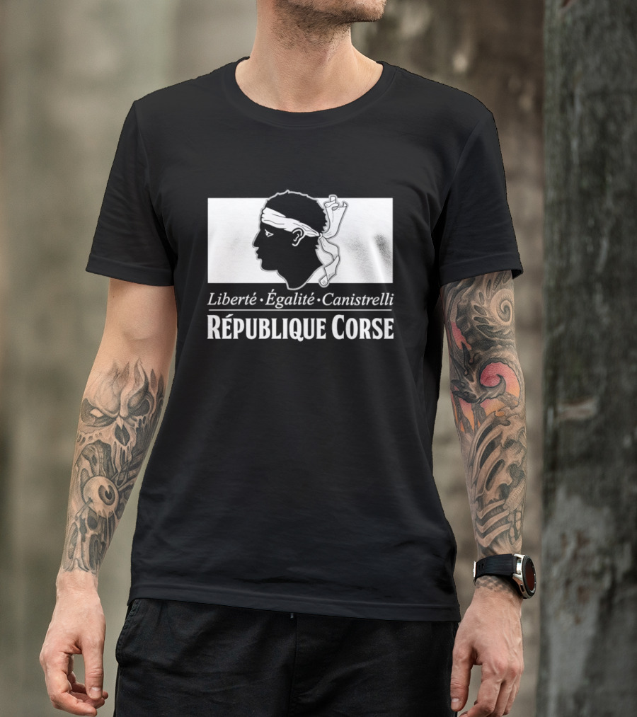 République Corse Liberté Égalité Canistrelli Banner T-Shirt